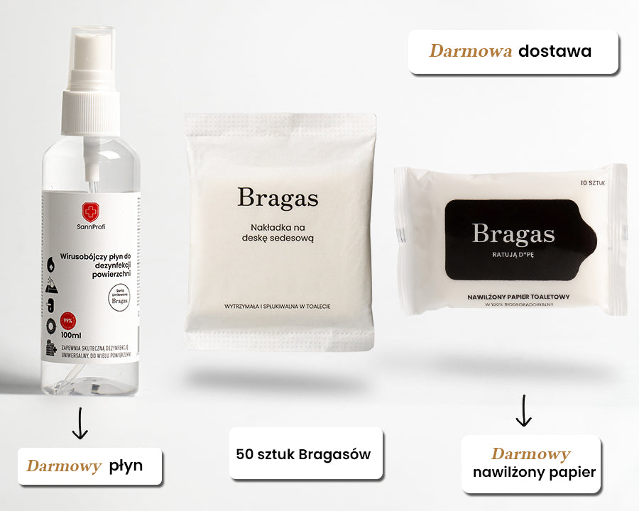 Bragasy - nakładki na deskę sedesową