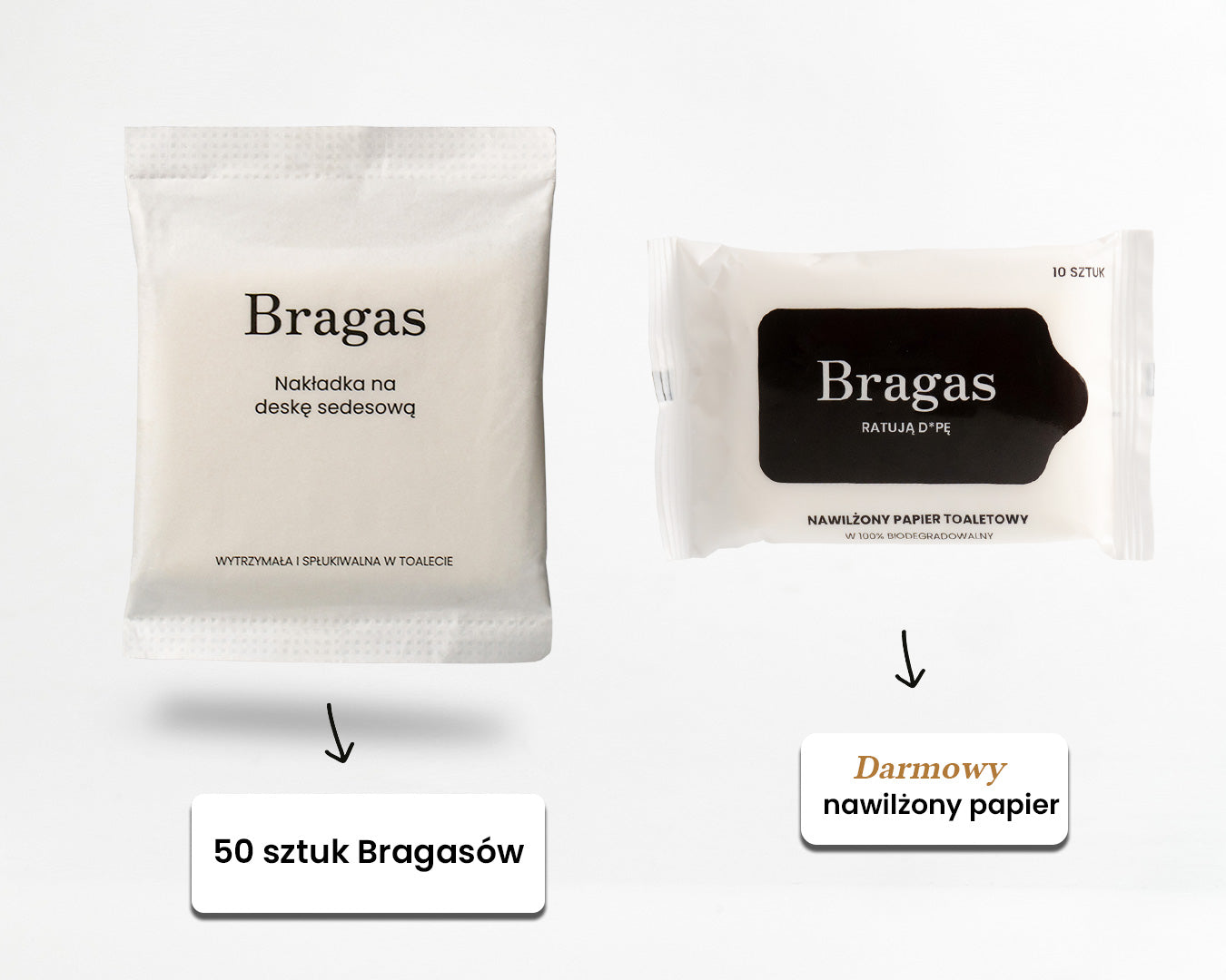 Bragasy - nakładki na deskę sedesową