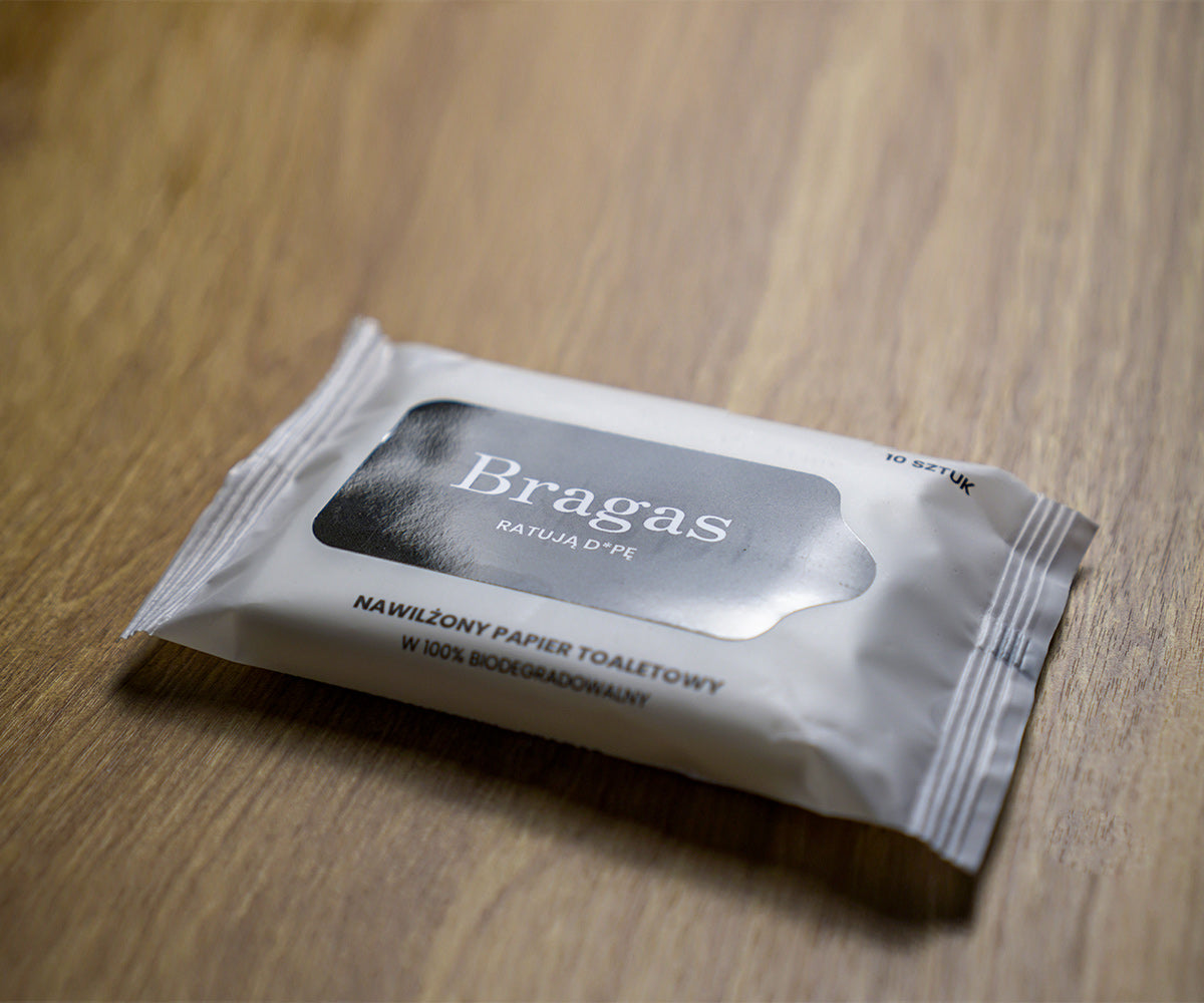 Nawilżony papier toaletowy Bragas - 10szt